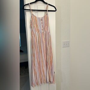 Striped Multicolor Maxi Dress